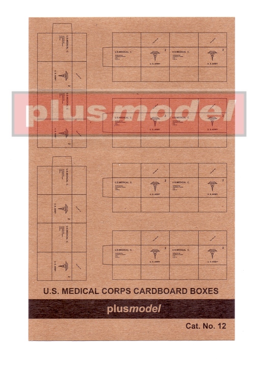 U.S.Medical Corps Cardboard Boxes