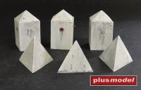 Anti-tank Concrete Barriers-Pyramid-style,Set II.