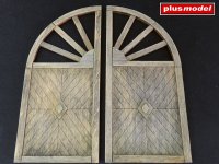 Wooden gate - round