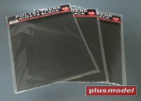 Plastic plates black 0,2 mm big