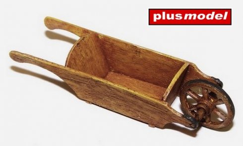 Wooden wheelbarrow